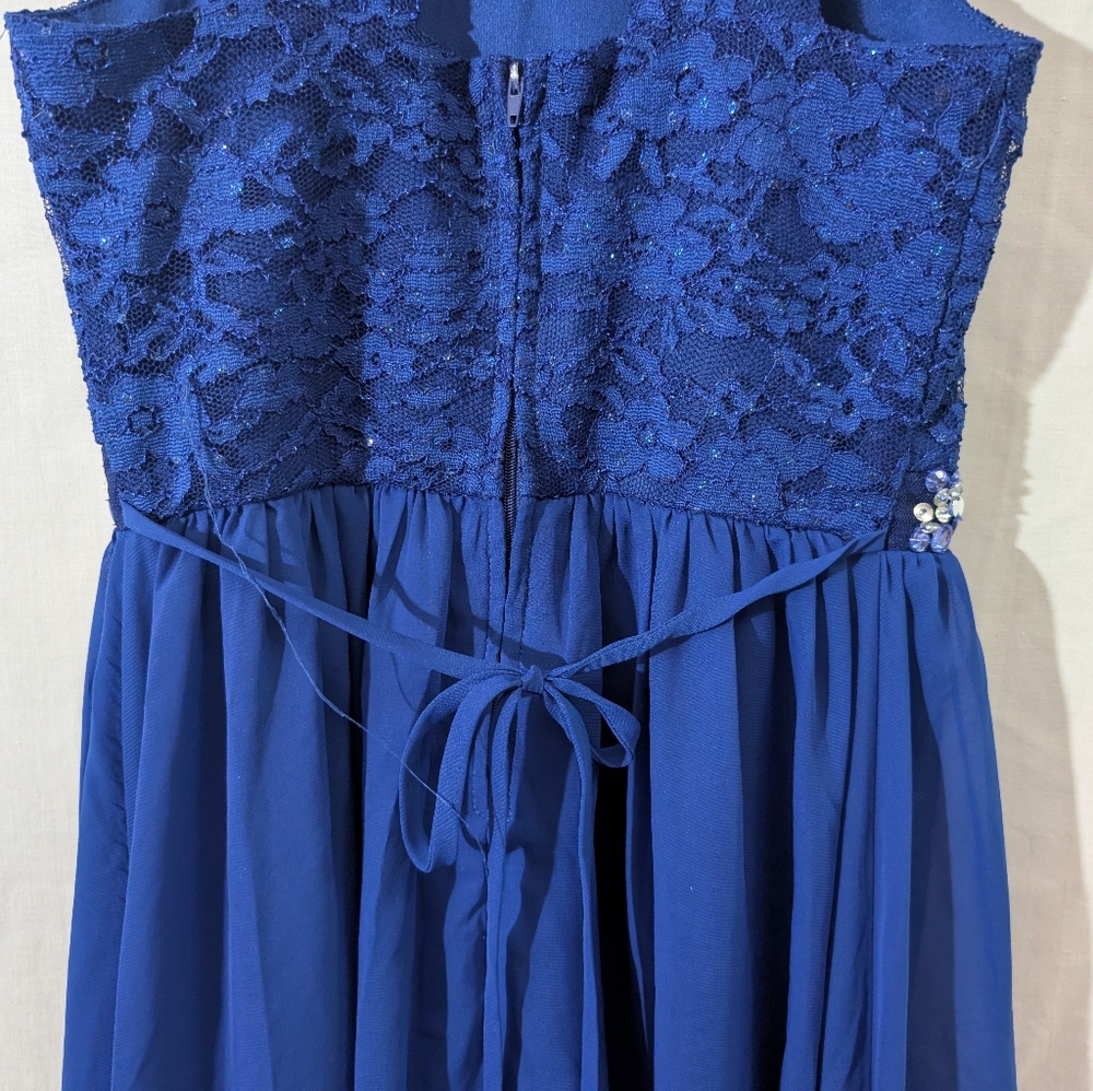 Speechless Girls Royal Blue Cocktail Party Dress, Size 12 - Picture 9 of 14